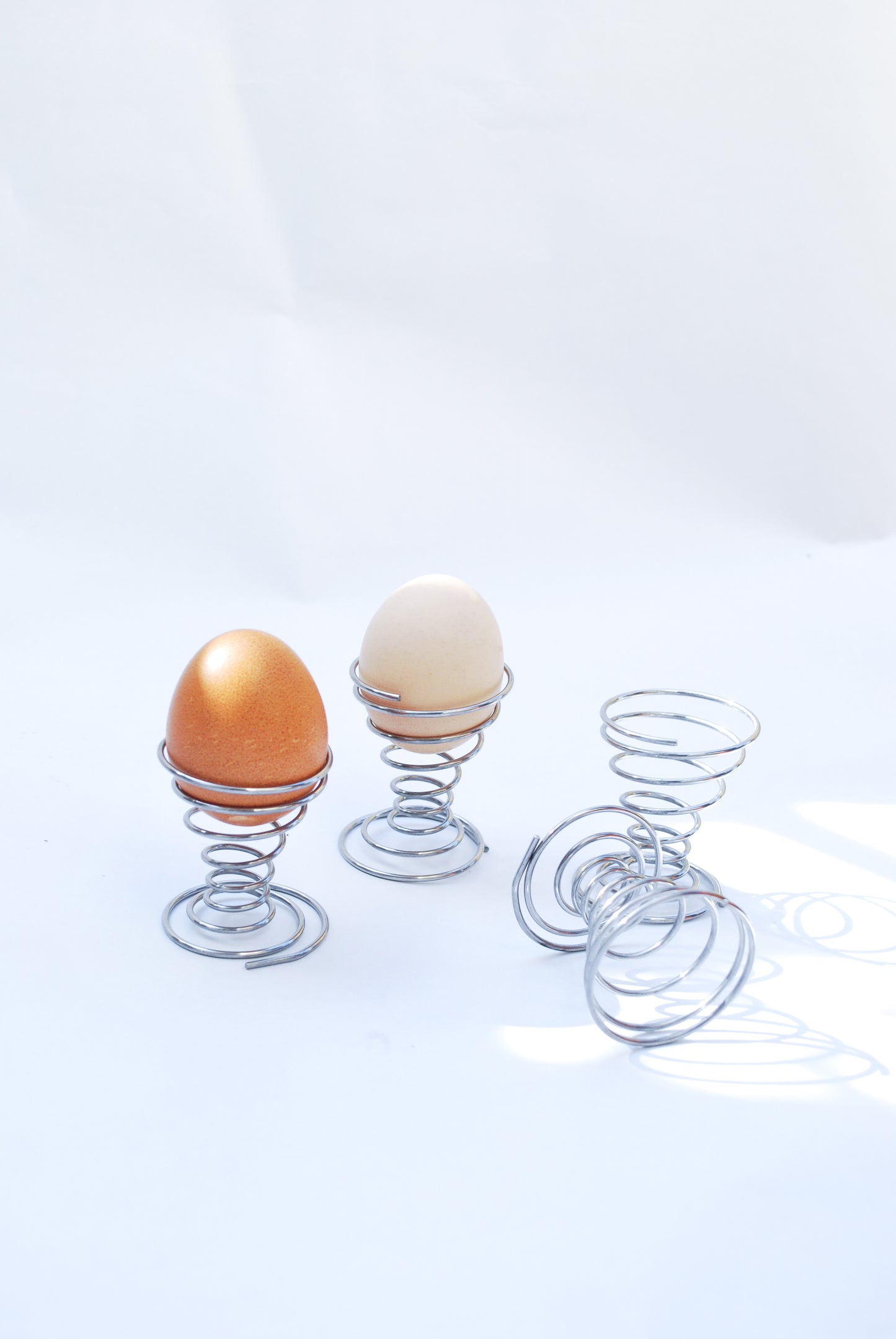 Primitive Swirl Shaped Egg Cups, 1990s