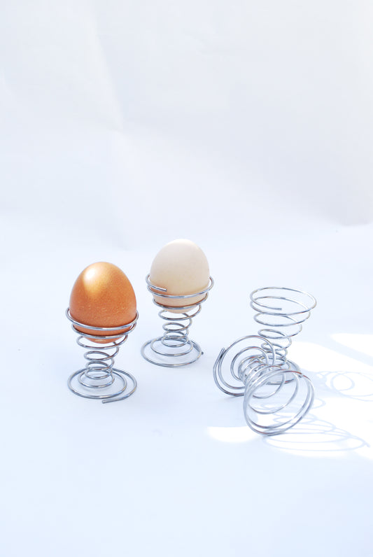 Primitive Swirl Shaped Egg Cups, 1990s