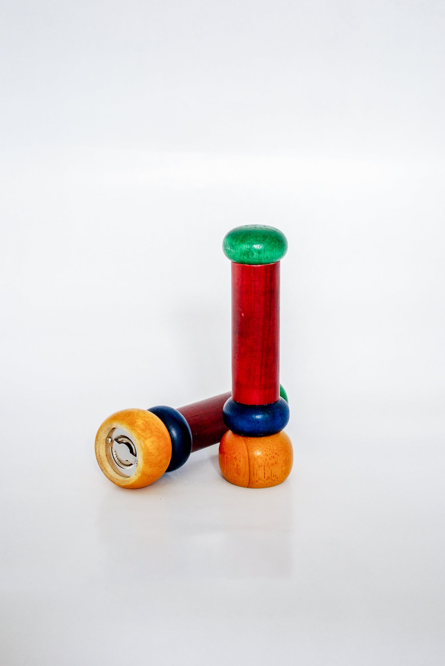 Salt and Pepper Mill Memphis Style Alessi Twergi, 1980s