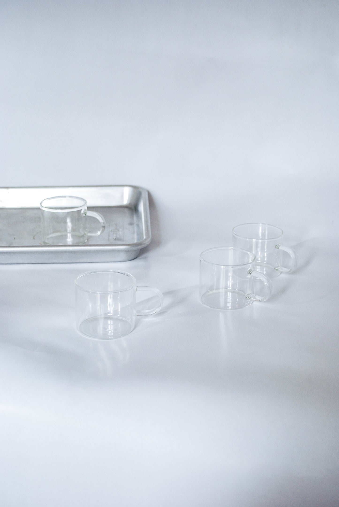 MILANO Minimalist Espresso Cups, Made from heat resistant glass Unknown, 2000s