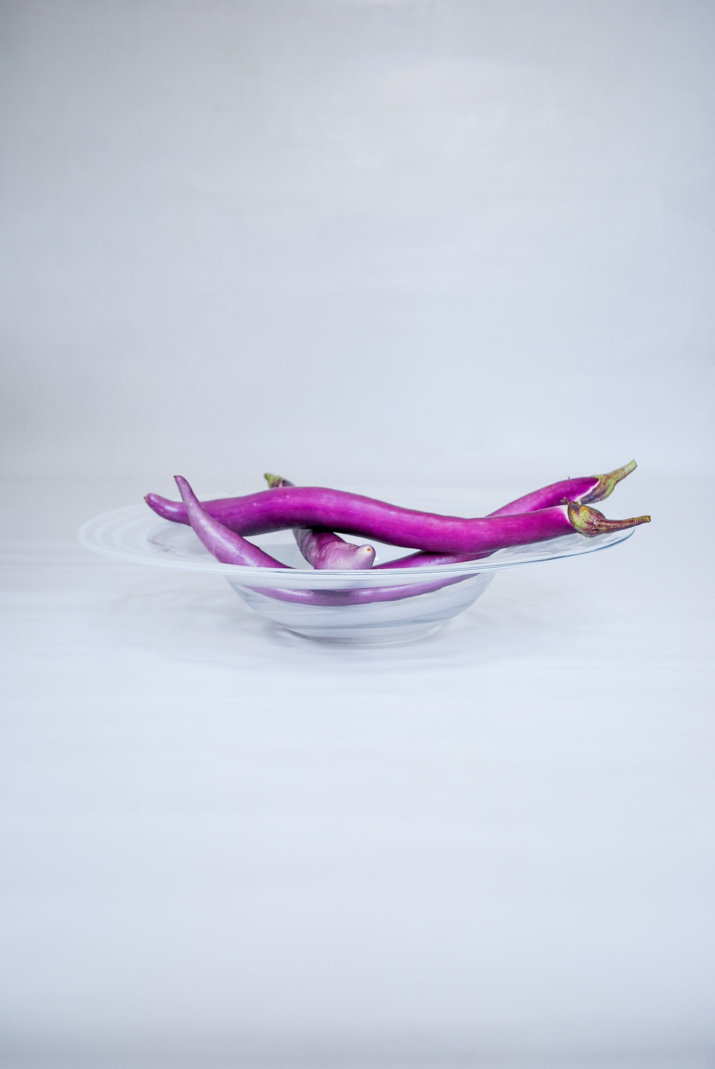 Large hand blown glass bowl In italian Venini Style, 1970s