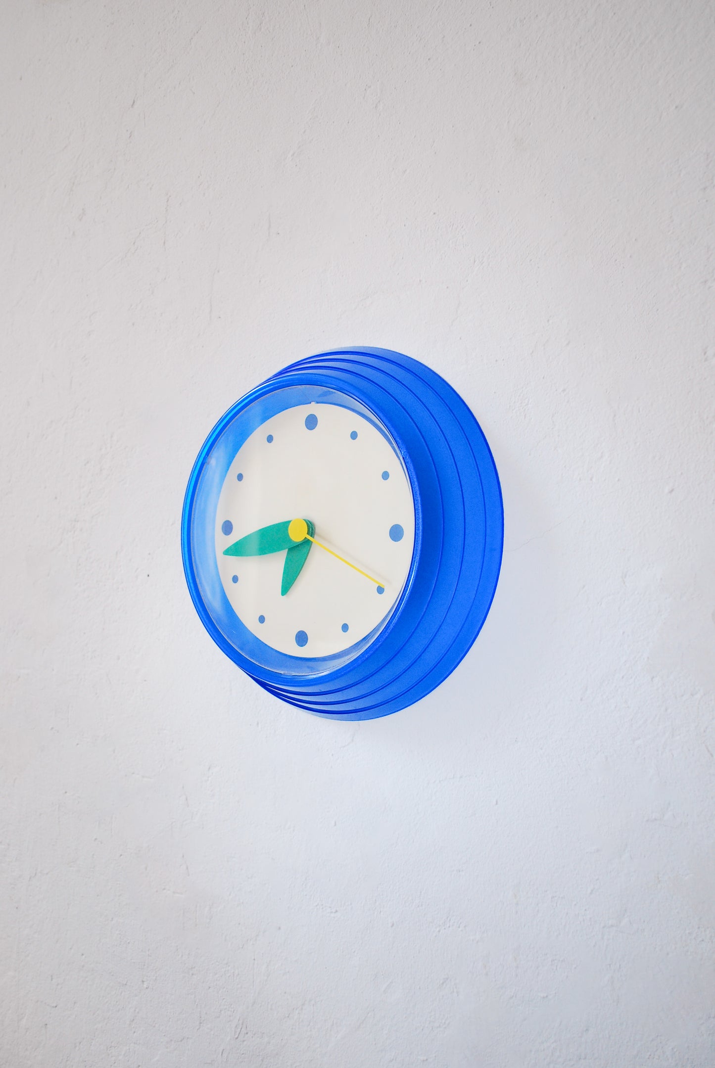 Graphic Memphis style wall clock, IKEA 1990s