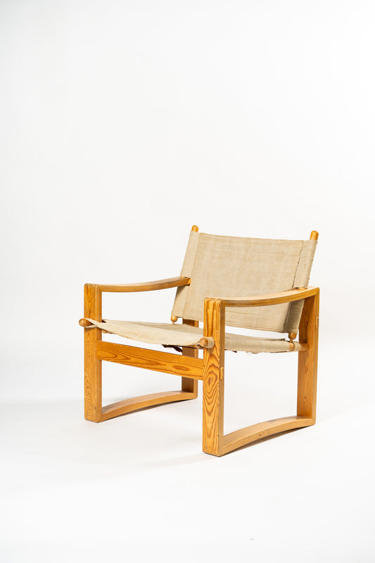 Safari Chair by Børge Jensen for Bernstorﬀsminde Denmark, 1965
