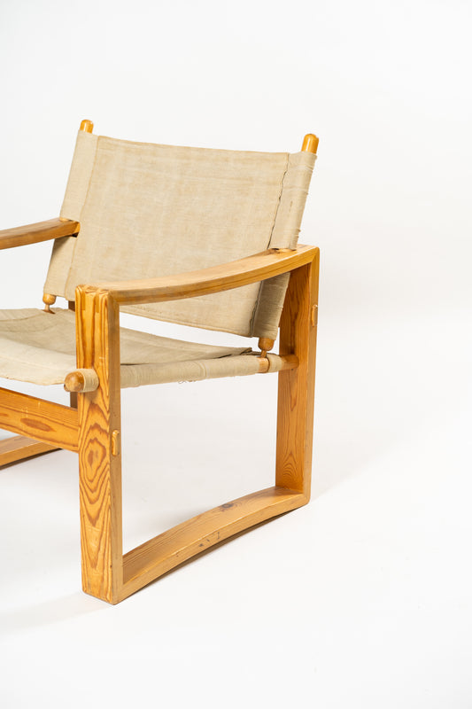 Safari Chair by Børge Jensen for Bernstorﬀsminde Denmark, 1965