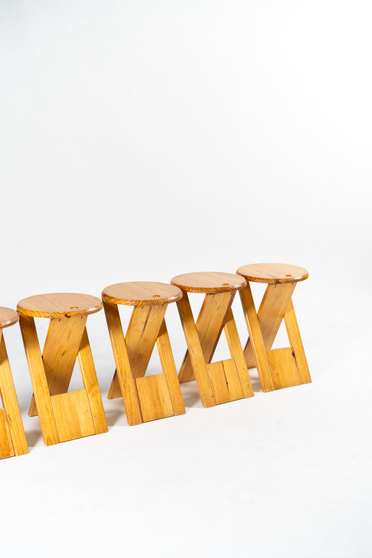SUZY Folding Stools by Adrian Reed for Princes Design Works 1980s