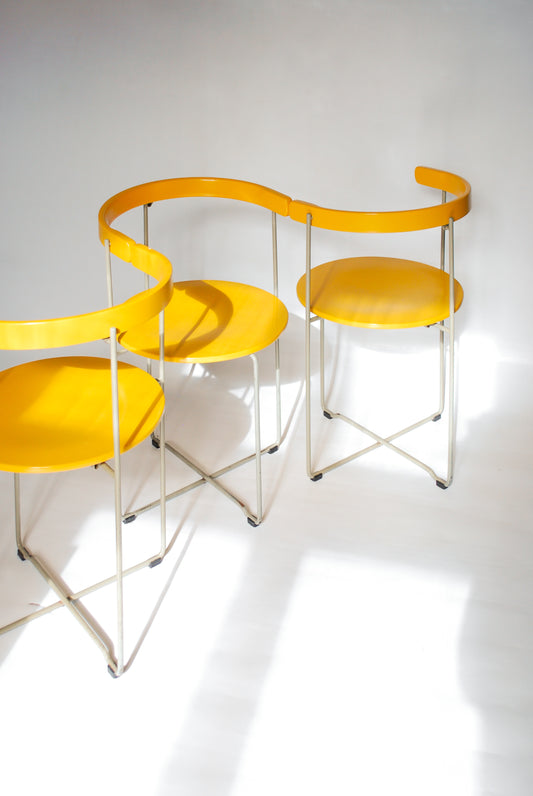 Sóley Folding Chairs Valdimar Hadarson for Kusch+Co Made in Germany 1980s