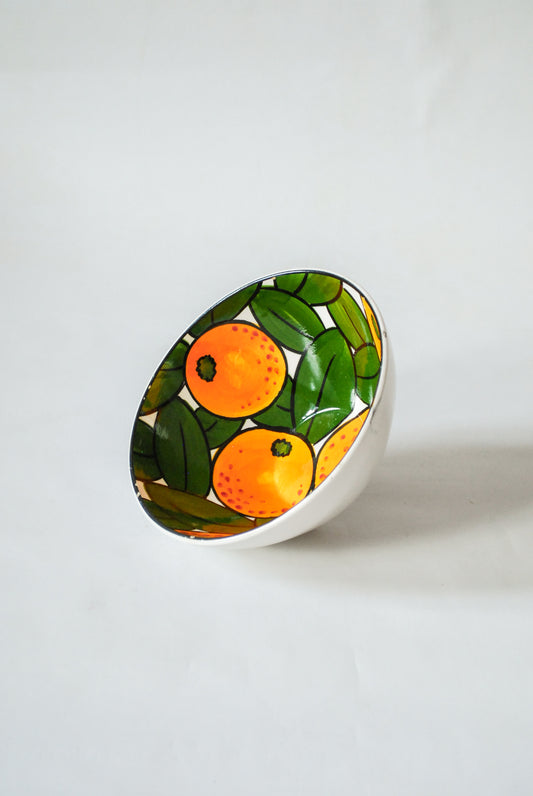 Hand-painted Ceramic Bowl Decor Monaco Pattern, SMF Schramberg 1970s