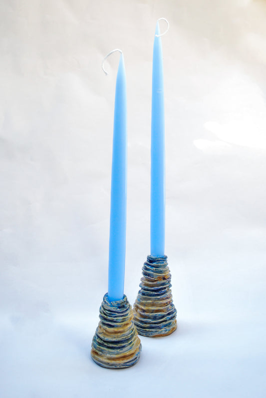 Handbuilt Ceramic Candle Holders