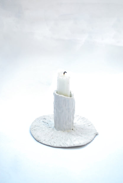 Wax Drip Imitating Handbuilt Ceramic Candle Holder