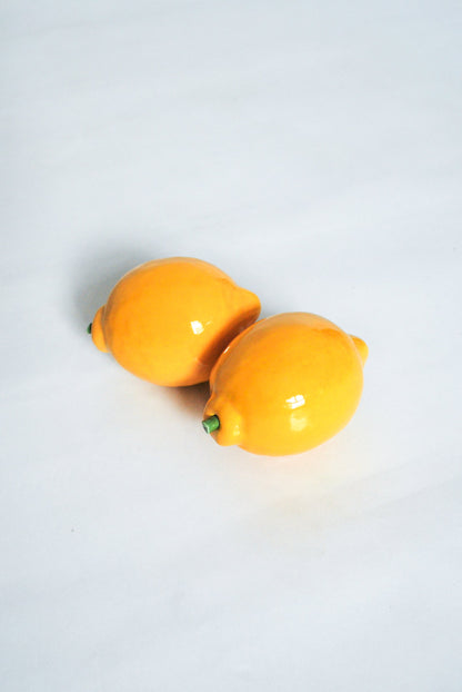 Ceramic Lemon Hand Made in Italy, 1970s