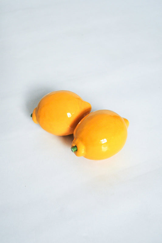 Ceramic Lemon Hand Made in Italy, 1970s