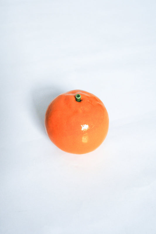 Ceramic Orange Hand Made in Italy, 1970s