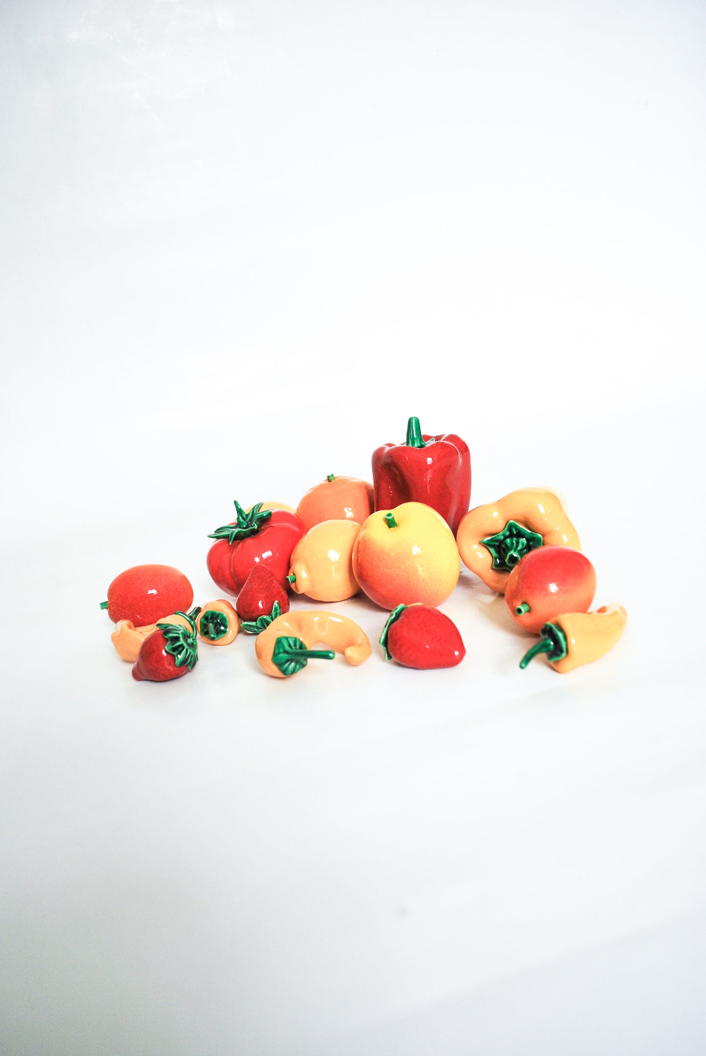 Ceramic Orange Hand Made in Italy, 1970s