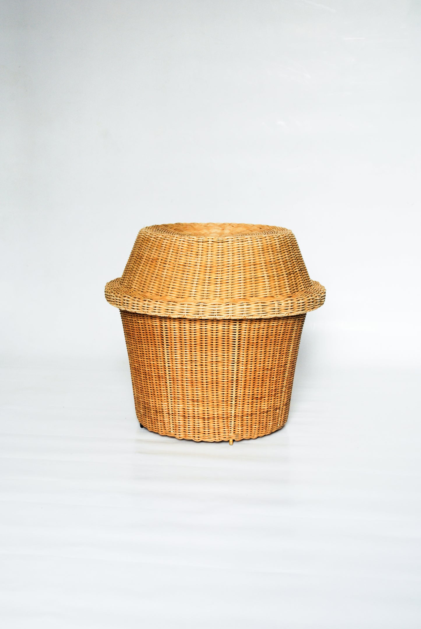 Wicker Laundry Stool, Unknown 1970s