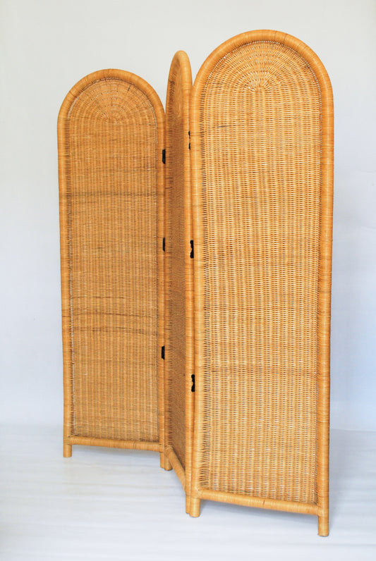 Rattan Paravent, Unknown 1970s
