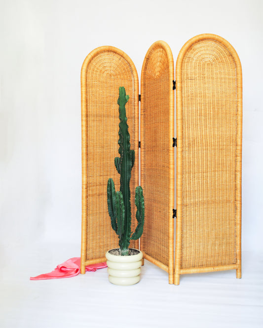 Rattan Paravent, Unknown 1970s
