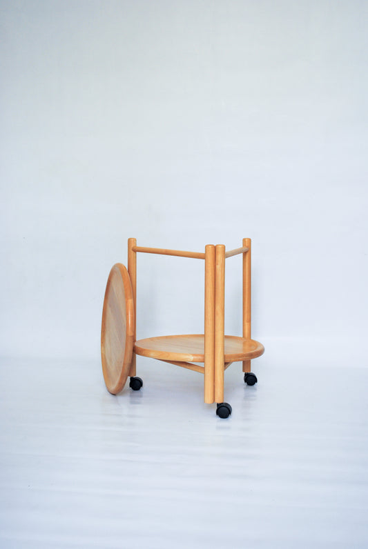 "Lazy Susan" Round Tea Table by Jens Quistgaard 1970s