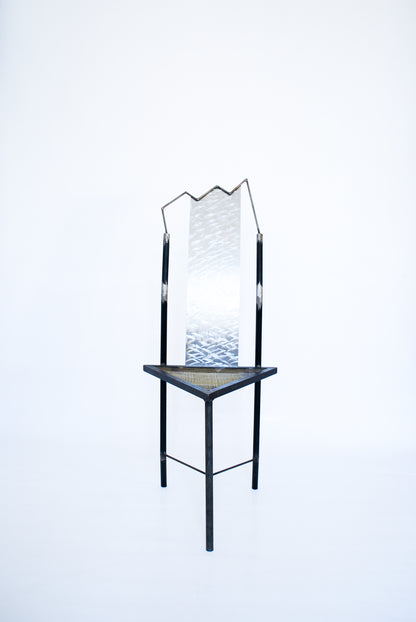 Unique Sculptural metal chair Unknown, 1980s
