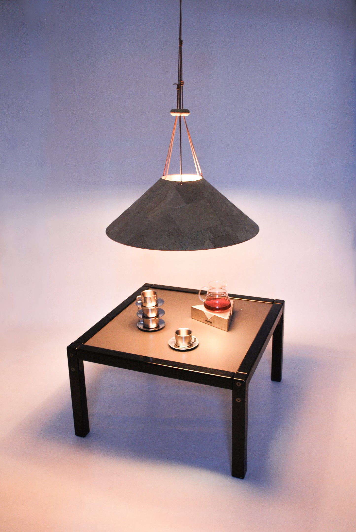 M-Design Cork Ceiling Lamp by Wilhelm Zanoth & Ingo Maurer, 1970s