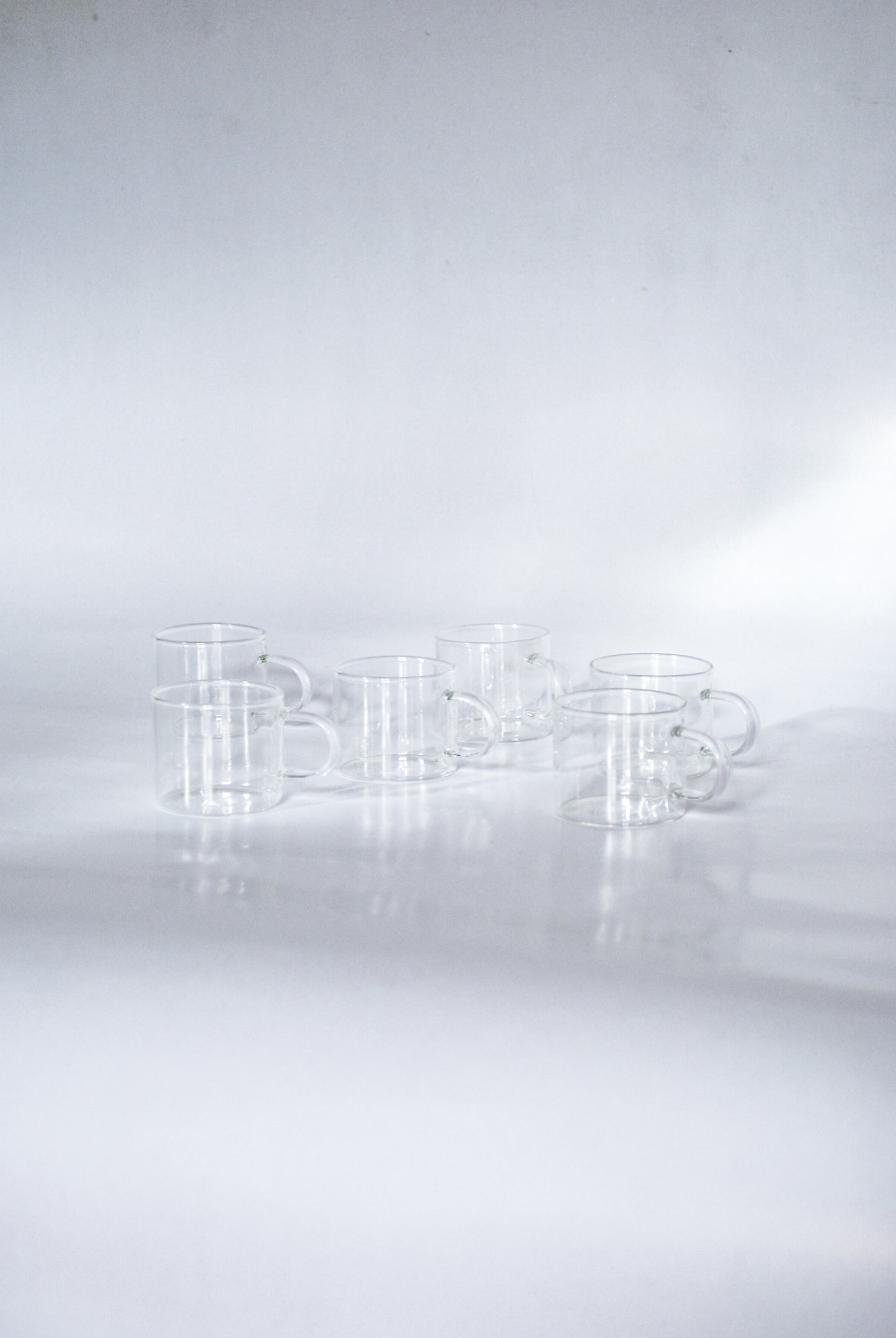 MILANO Minimalist Espresso Cups, Made from heat resistant glass Unknown, 2000s