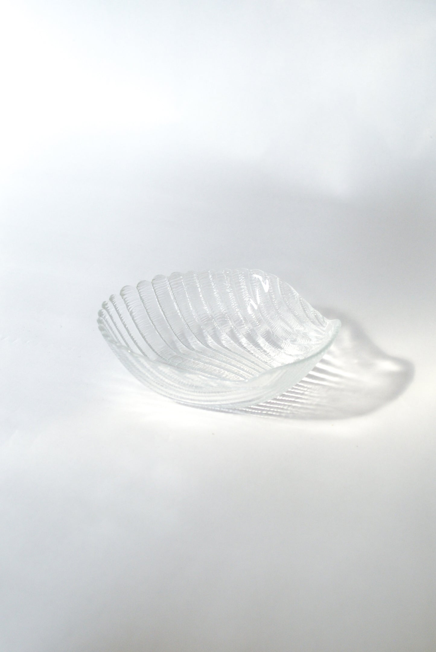 Shell shaped casted glass dish Unknown, 1990s