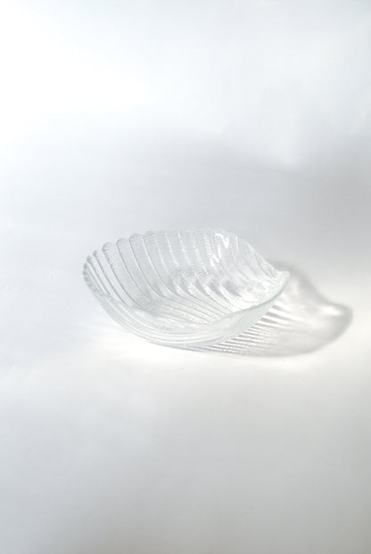 Shell shaped casted glass dish Unknown, 1990s