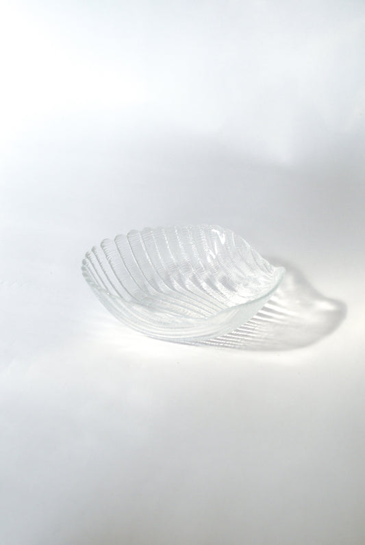 Shell shaped casted glass dish Unknown, 1990s