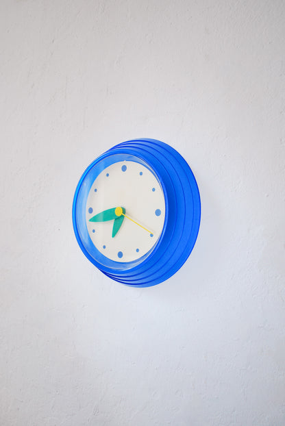 Graphic Memphis style wall clock, IKEA 1990s