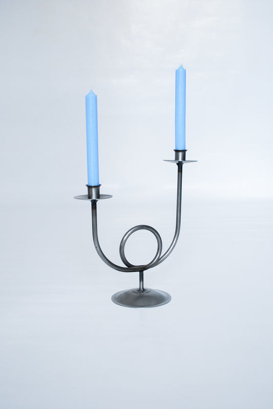 Metal Candelabra with Loop Detail, Germany 1990s