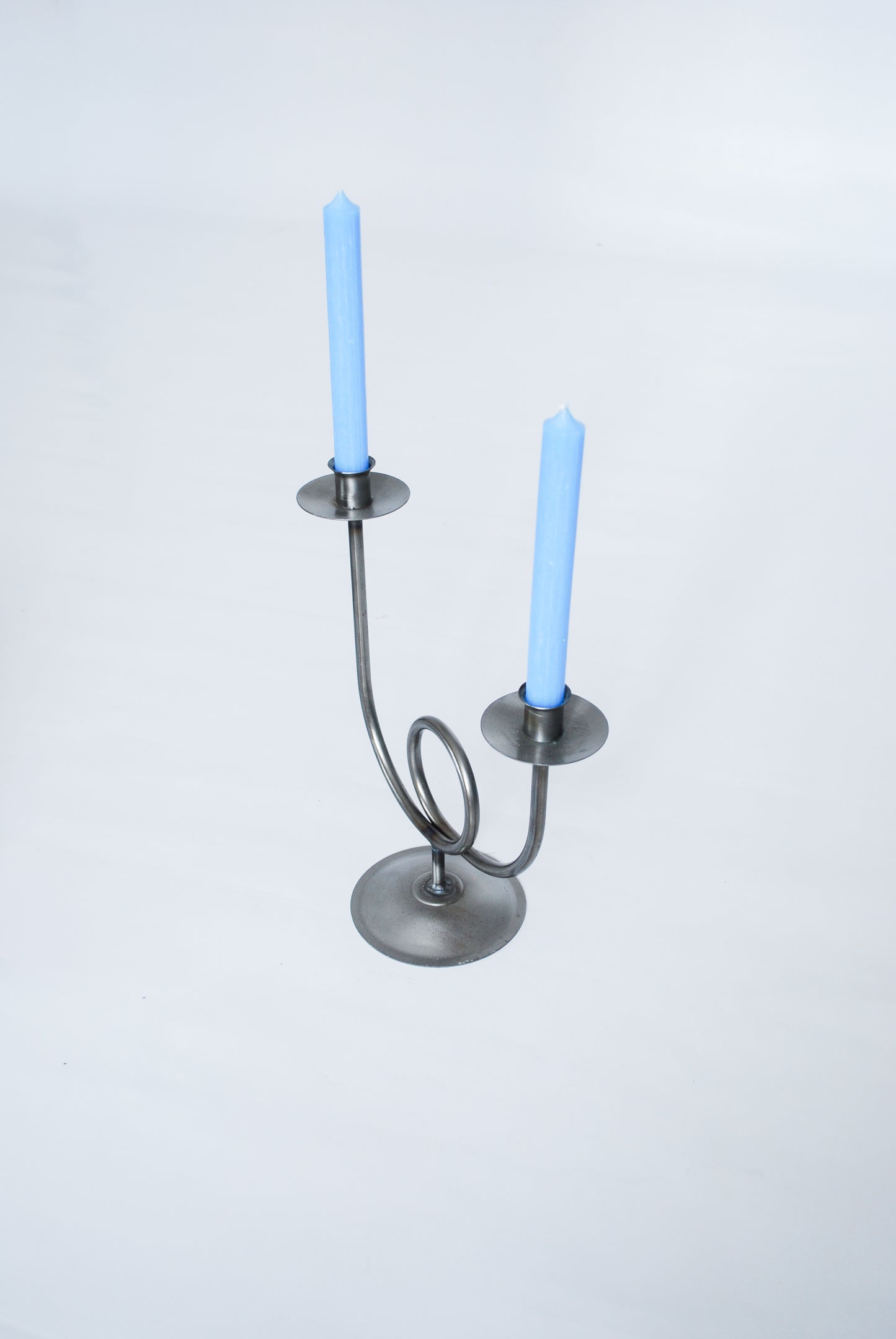 Metal Candelabra with Loop Detail, Germany 1990s