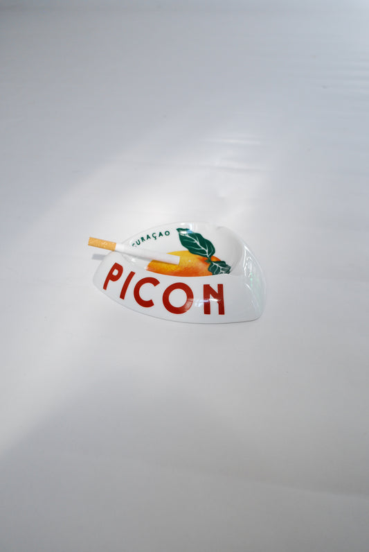 PICON Liqueur Ceramic Ashtray, France 1970s