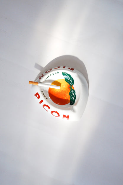 PICON Liqueur Ceramic Ashtray, France 1970s