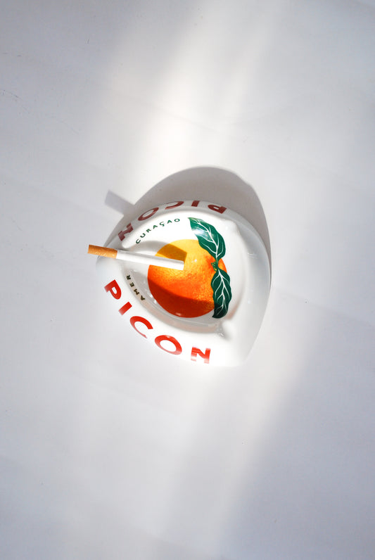 PICON Liqueur Ceramic Ashtray, France 1970s